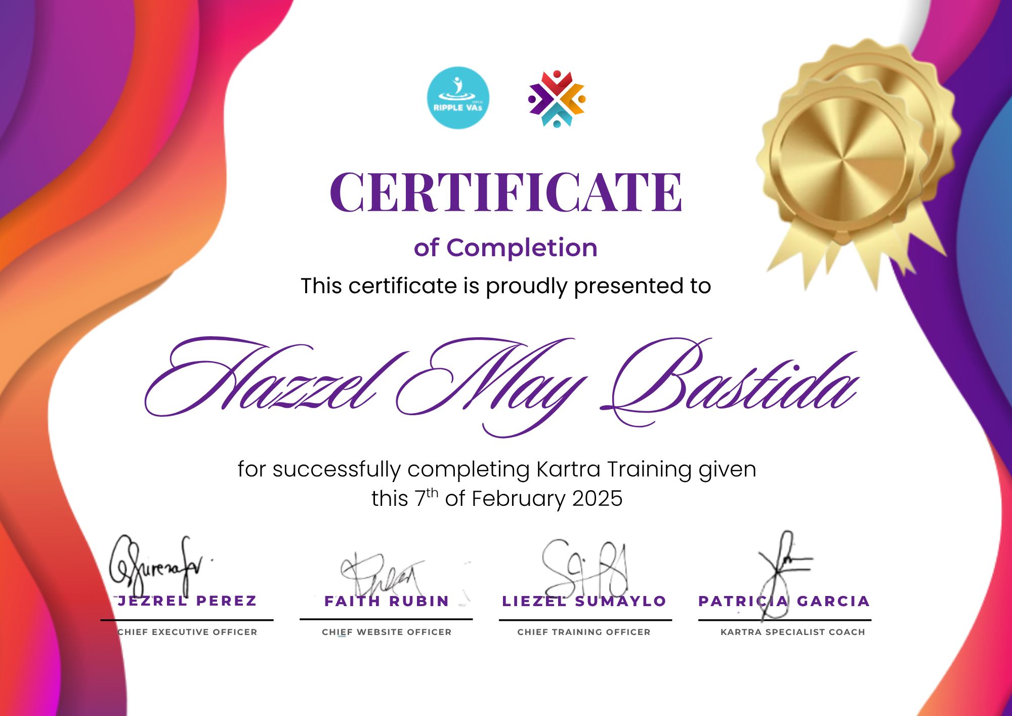 Kartra Training certificate