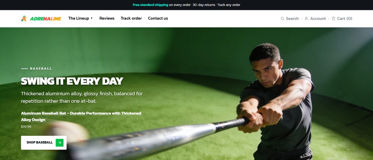 Adrenaline homepage