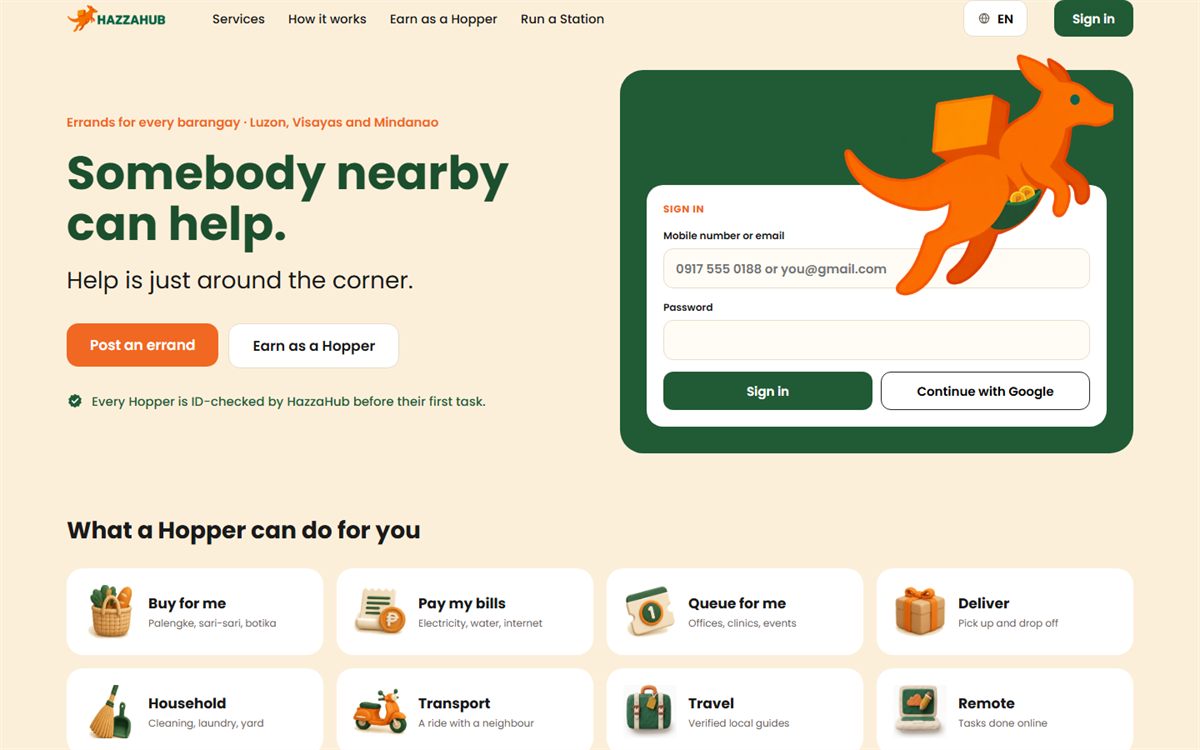 HazzaHub website